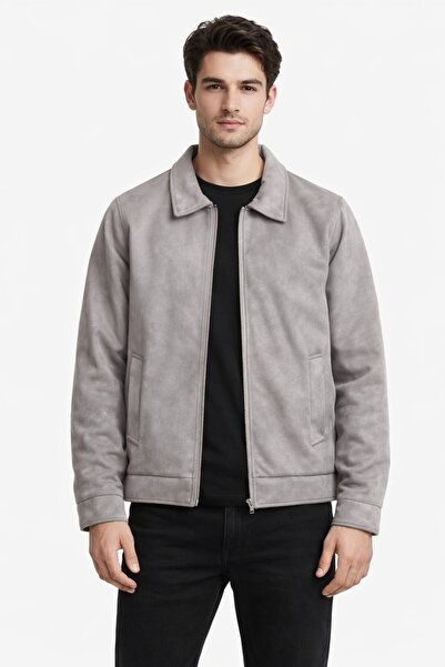 DYNAMO Men's Black Regular Fit Seasonal Suede Sports Coat Bgl-St05013