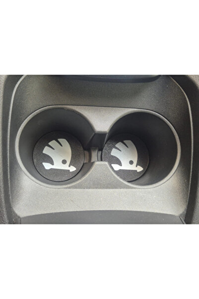YSN SOUNDS Skoda Araç Bardaklık Altlığı , Skoda Şişe ve Bardak Altlığı, Skoda...