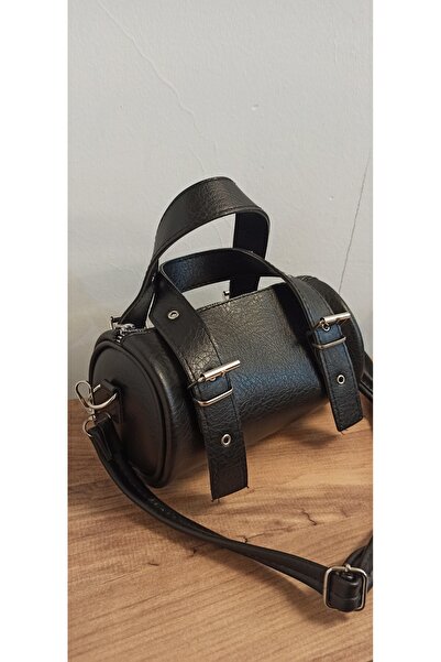 MATRUŞKA DERİ SANAT TASARIM Hand and Arm Bag (Black)