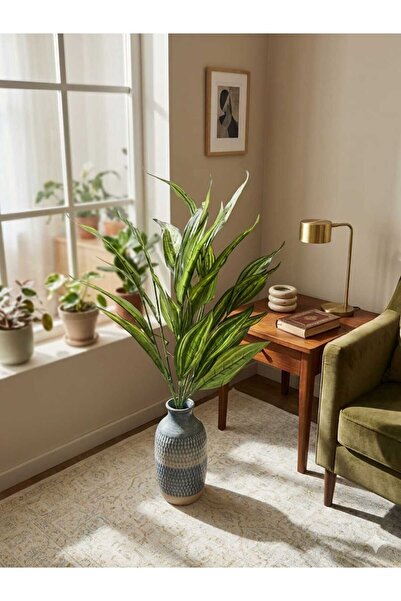 RUMY Starliçe Açık Yeşil Kılıç Çiçeği 75 cm Saksı Vazo Süsü