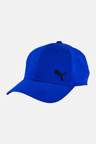 Puma Men Brand Logo Fitted Cap, Royal Blue