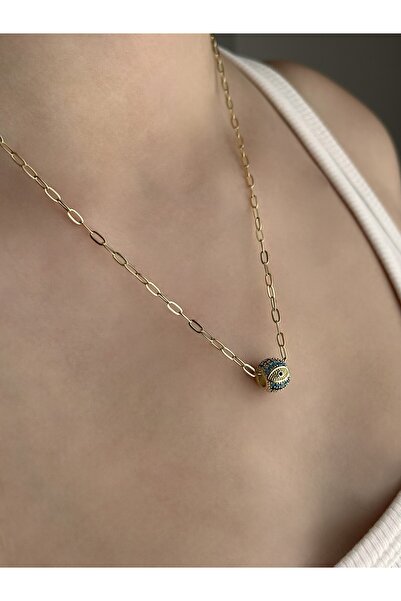 Nilly Jewelry Ataç Zincirli Göz Model Kolye