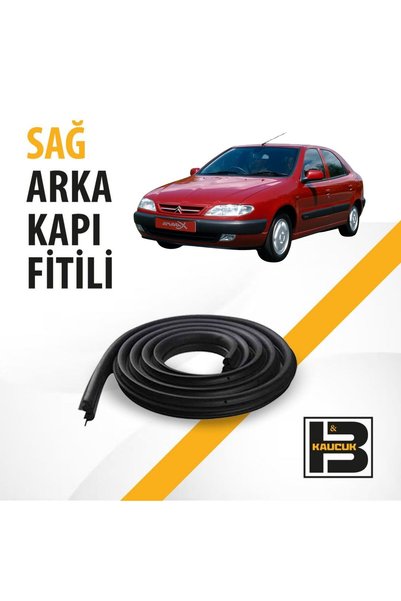 B&M KAUÇUK Citroen Xsara (1997-2001) Sağ Arka Kapı Fitili Bm00437