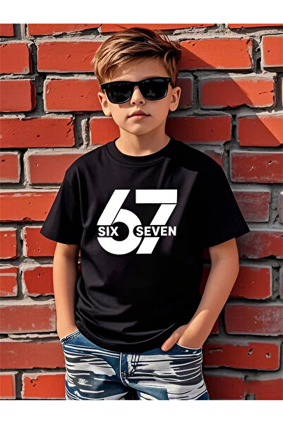 Let's Wear 67 Tricou premium cu guler tip bicicletă, 100% bumbac, imprimat, p...