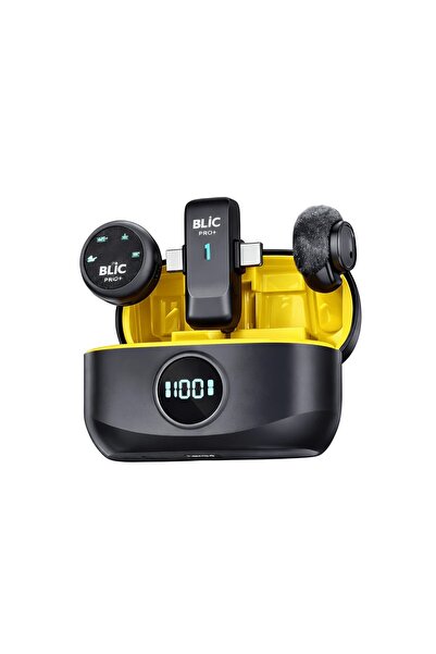 meltobe Blic BWC-08 Type-C & Lightning Portlu Kablosuz Yaka Mikrofonu – 320mA...