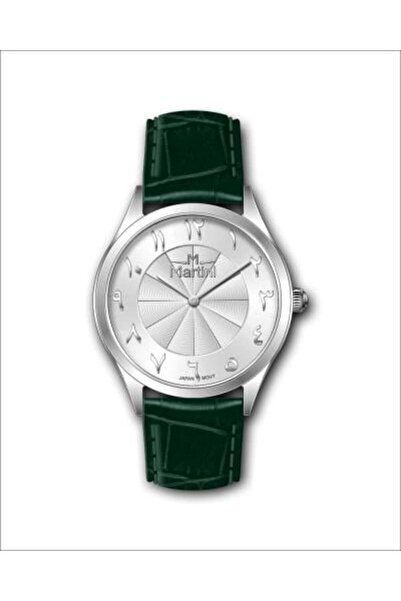 martini Men's Leather Watch with Luxurious Design in Green