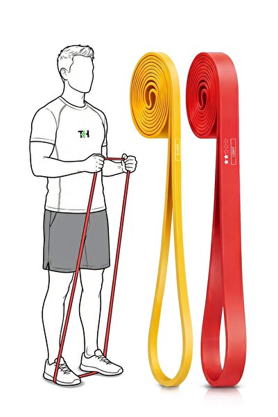 Thundara 2'li SET 5+15 KG Direnç Bandı Gym Barfiks Lastiği Antrenman Kas Geli...