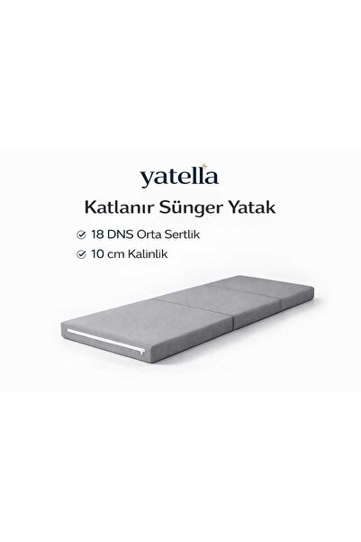 yatella Katlanır Micro Cotton Sünger Yer Yatağı ve Minderi 10 cm 18 DNS Orta ...