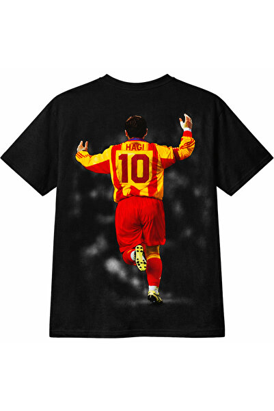 yombaa karpatların maradonası HAGİ Baskılı Kısa Kollu Tişört - Yumuşak Yuvarl...