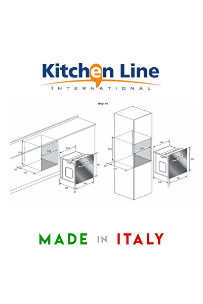 Kitchen Line فرن كهربائي مدمج 60 سم - أداء إيطالي فاخر