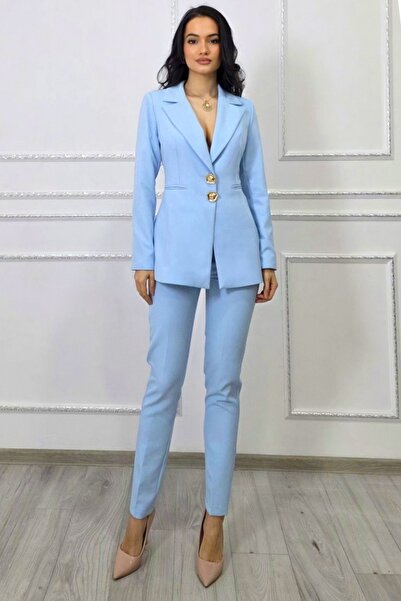 FashionForYou ARLENA κοστούμι γραφείου, με εφαρμοστό σακάκι και παντελόνι με ...