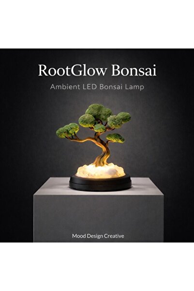 MoodDesign ROOTGLOW Bonsai Ambient Lamp - Bonzai Zen Tarzı Masa ve Gece Ortam...