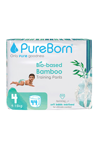 PUREBORN حفاضات بيوربورنداي دريمز، عبوة مزدوجة، مقاس 4 - 44 قطعة - متنوعة