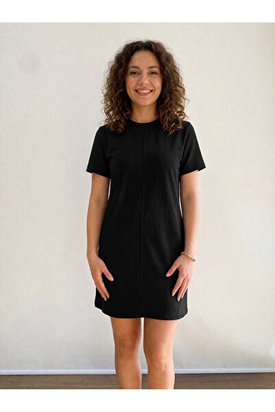 sarıdağ Φόρεμα από χτενισμένο βαμβακερό ύφασμα σινγκλ