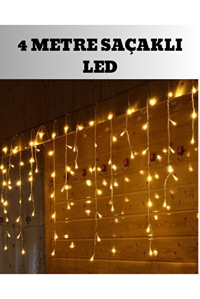BABUBA 4 Metre Şelale Led Işık Perdesi Dekoratif - BBBBBB2805-5921