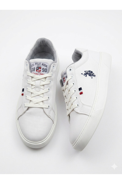 U.S. Polo Assn. حذاء رياضي أبيض للرجال من KITAS GLB 5FX