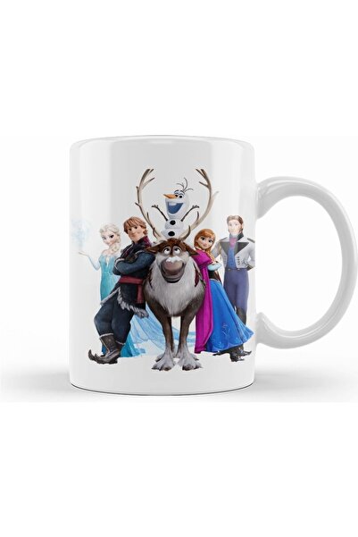 TOMRİSH SHOP Disney Frozen Elsa Kristoff Olaf Anna Kupa Bardak Porselen