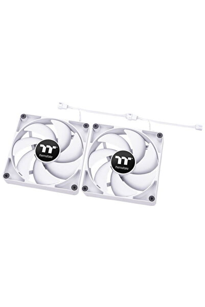 THERMALTAKE Set de 2 ventilatoare albe CT120 de 120mm