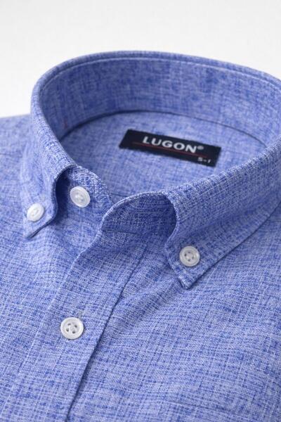 CLASSİCS MEN Lugon Classic Regular Fit Long Sleeve Men's Shirt 7612