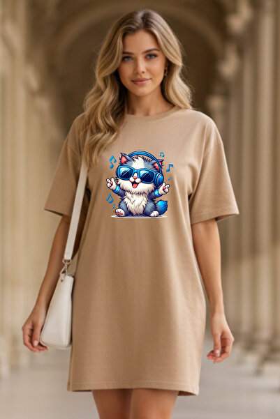 HOFFNUNG Γυναικείο νυχτικό με κοντό μανίκι και λαιμόκοψη ποδηλάτου