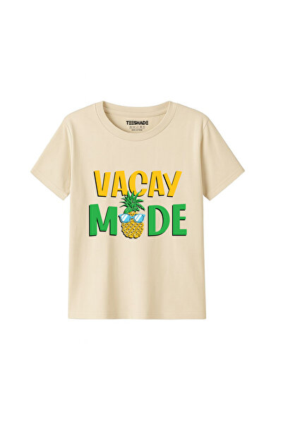 Yoo Street Vacay Mode T-Shirt for Unisex Kids 100% Cotton, Multiple Colors – ...