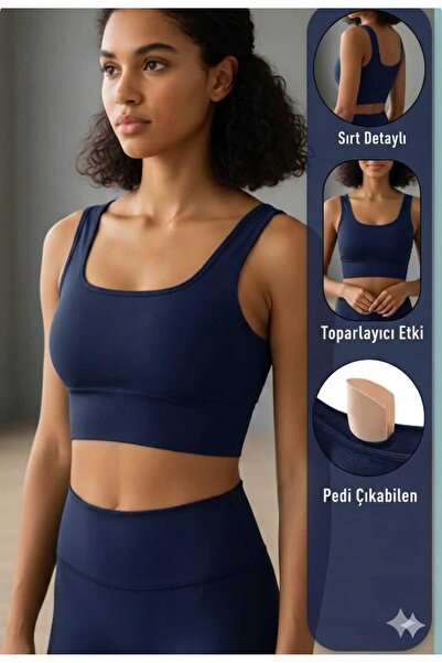 Nice Clothes Women's Thick Strap Crop Padded Sports Bra Half Tank Top Blouse ...