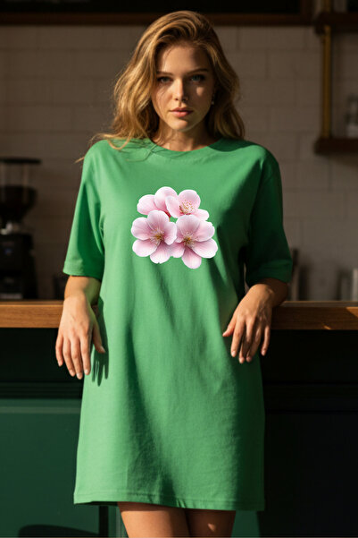 bellanova Elbisee Oversize Γυναικείο Φόρεμα – Με Ελάχιστα Λουλουδάτα Σχέδια