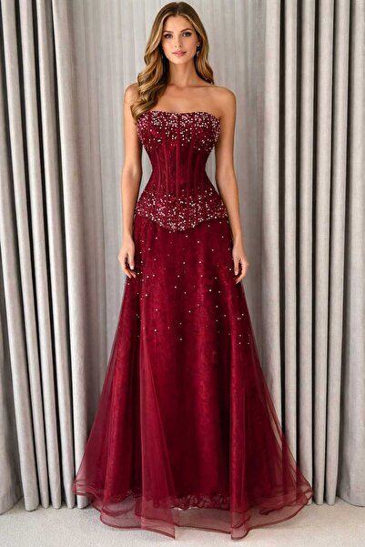 Jonana Lol Embroidered Lace Tulle Dress