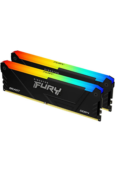 Kingston Μνήμες RAM FURY Beast RGB K2 DDR4 3200MHz 16GB C16