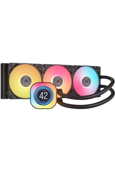 Corsair iCUE LINK TITAN RX LCD AIO Ψύκτης, 360mm, RGB, Υγρή Ψύξη, Μαύρο