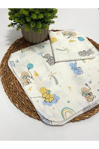 LUMİBABY BUTİK 2 Layers of Muslin Mouth Wipes (8 Pieces)