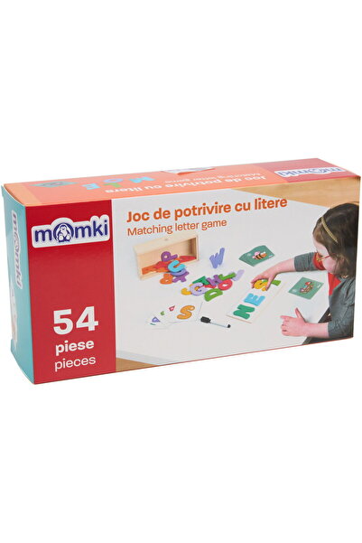 MomKi Εκπαιδευτικό Παιχνίδι - Αντιστοίχιση Γραμμάτων, 54 Κομμάτια