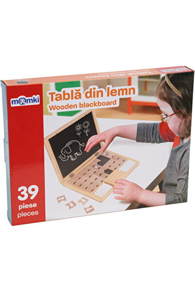 MomKi Educational Game - Wooden Board, 39 Pieces