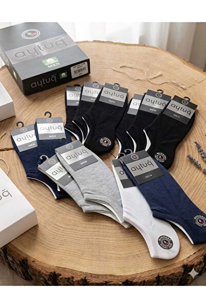 Aytuğ PAMUK ERKEK SNEAKER (GÖRÜNMEZ ÇORAP); YAZLIK; DİKİŞSİZ; ASORTİ 12'Lİ KU...