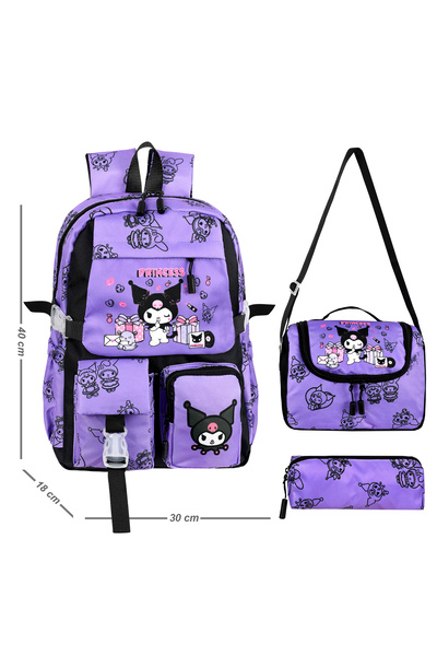 WMİLANO Κορεάτικη τσάντα δημοτικού σχολείου για κορίτσια με θέμα την Κουρόμι,...