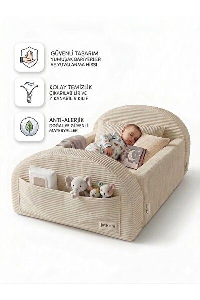 joyfoam modular foam sofas Koruyucu Anne Yanı Beşik -110 X 170- Yumuşacık Bar...