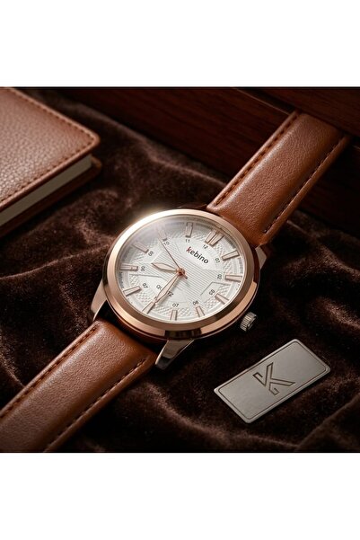 HOUR Watch Wrist Kebino (Leather Brown) Kebino (Men's)