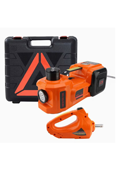 Time&Tech 4 ü 1 arada 5 Ton 12V DC Araç Elektrikli Hidrolik Yer Tipi Kriko, G...