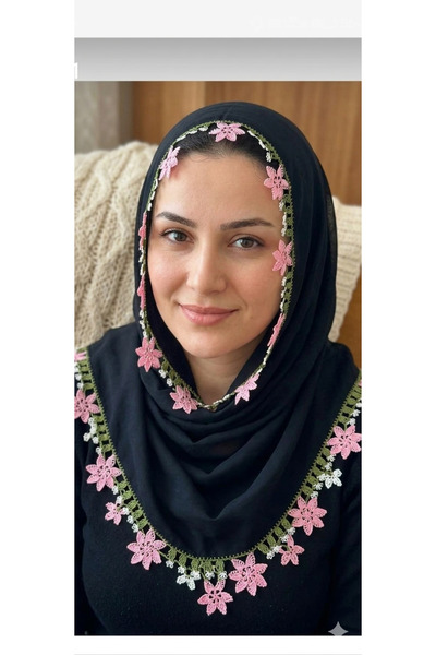 NUMİSTORE İğne oyası siyah renk namaz örtüsü