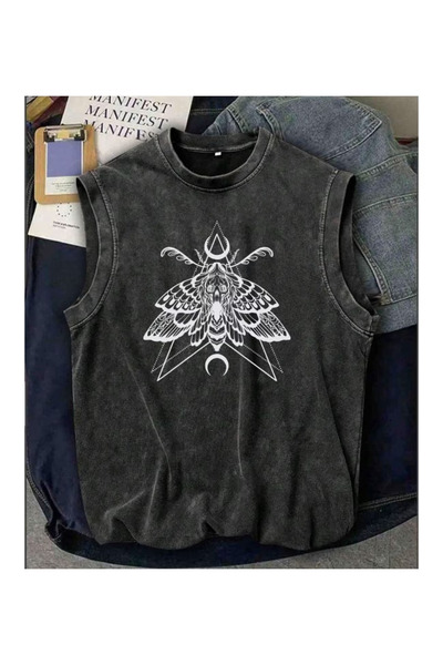bellanova Μπλουζάκι Street Style Anthracite Washed από 100% βαμβάκι σε oversi...