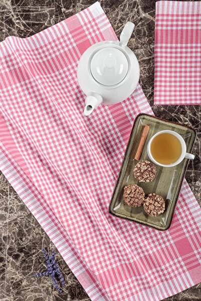 GÖN EV ve OTEL TEKSTİLİ 100% Cotton Gingham Patterned Kitchen Drying Cloth Se...