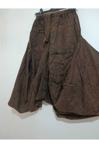 anne moda ankara Φούστα - Καφέ - Μακρύ