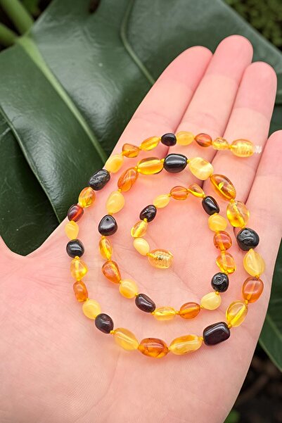 NBS Beautiful Naturel Stones Amber Adult Women's Natural Cut Real Genuine 42 ...