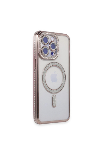 Generic Brand Apple iPhone 15 Pro Case Joke Silvery Magneticsafe Case - Pink