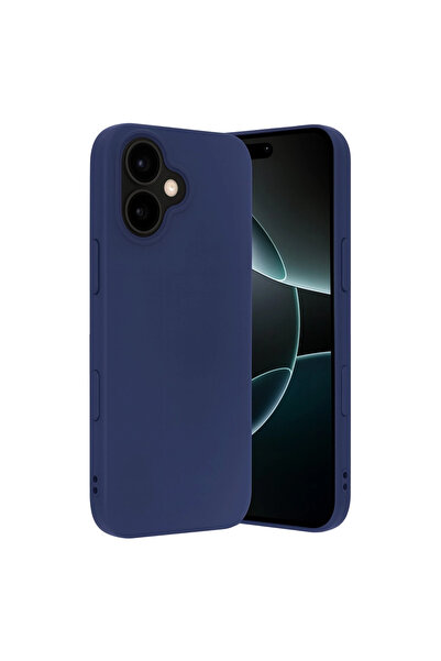 Apple İphone 17 Nano İçi Kadife Silikon - Lacivert