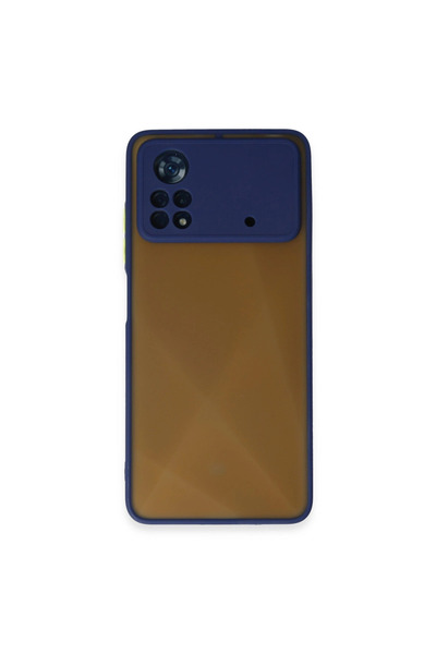 ArkhenX غطاء حماية سيليكون مونتريال لهاتف Xiaomi Poco X4 Pro 5G - أزرق داكن