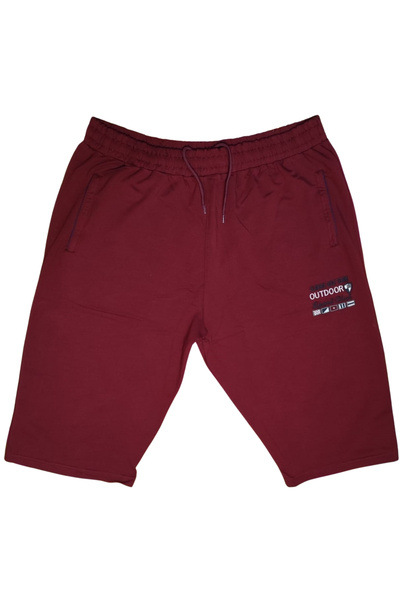 marufshop Σορτς & βερμούδες plus size - Βουργουνδία - Υψηλή μέση