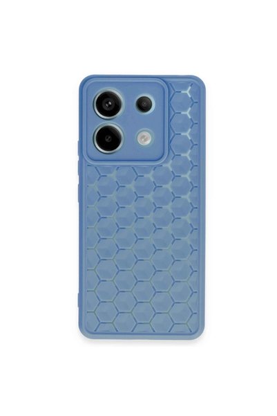 ArkhenX Xiaomi Redmi Note 13 Pro 5g Case Honeycomb Silicone Cover - Blue