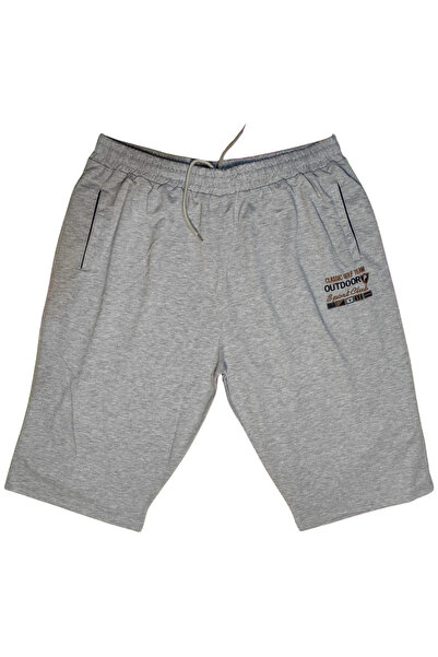 marufshop Σορτς & βερμούδες plus size - Γκρι - Υψηλή μέση