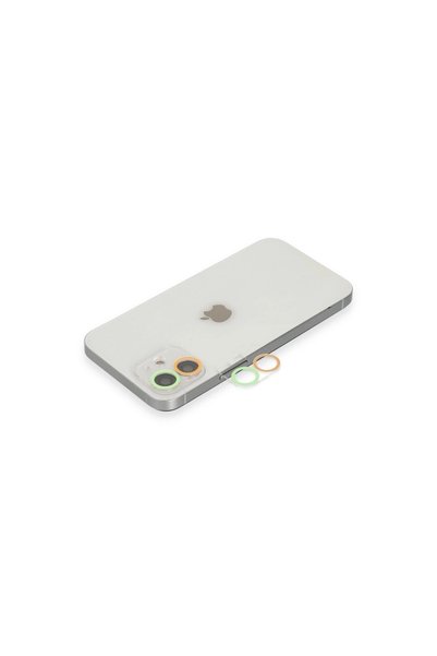 ArkhenX Apple iPhone 11 Colorful Camera Lens Protection Glass - Orange-Green